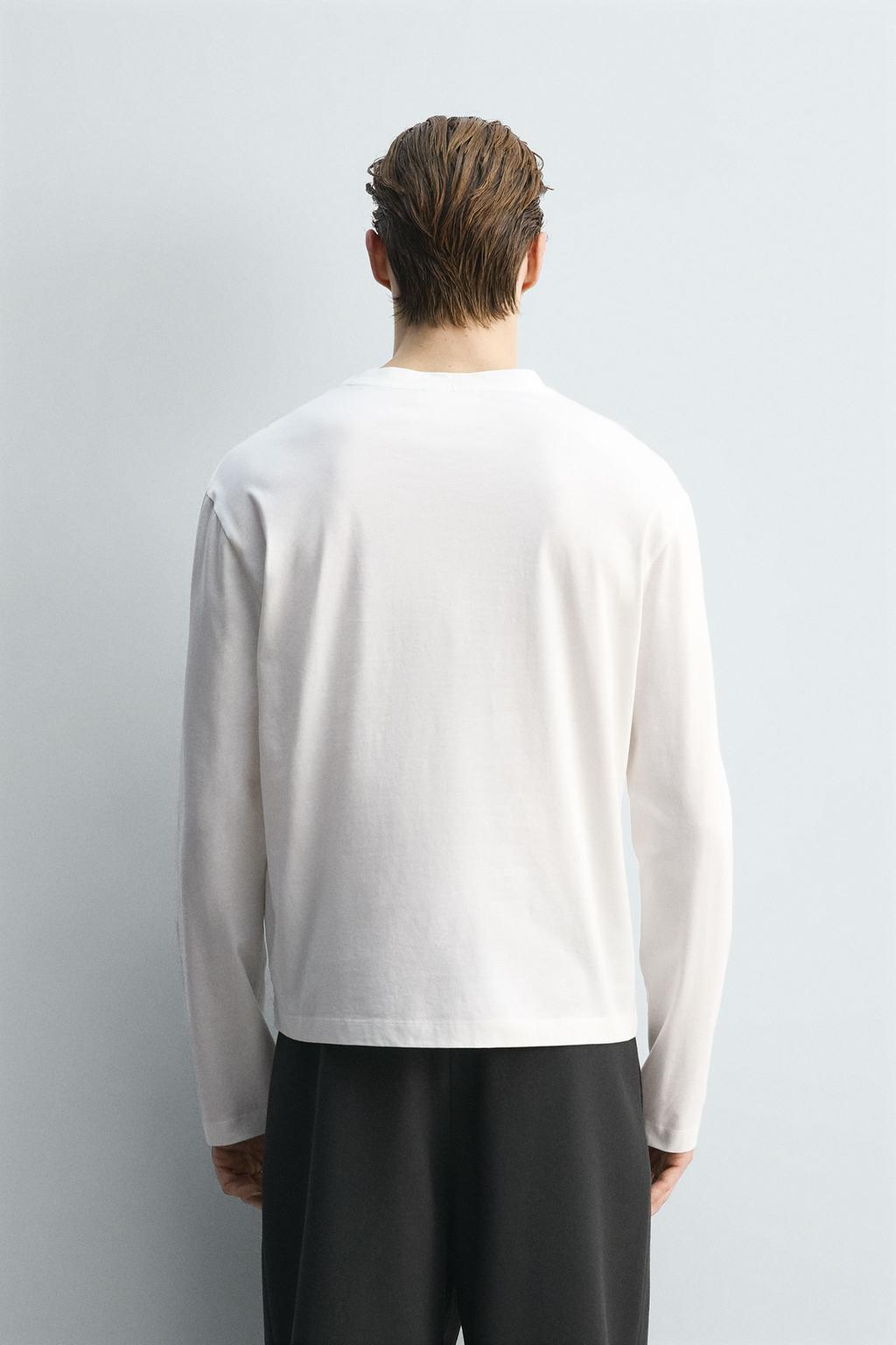 МЕРСЕРИЗОВАННАЯ ФУТБОЛКА С ДЛИННЫМИ РУКАВАМИ — LIMITED EDITION