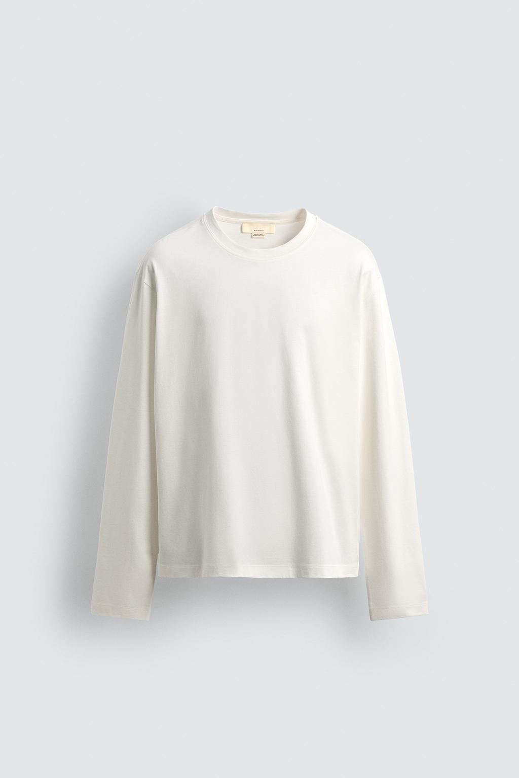 МЕРСЕРИЗОВАННАЯ ФУТБОЛКА С ДЛИННЫМИ РУКАВАМИ — LIMITED EDITION