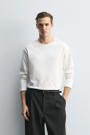 Мерсеризованная футболка с длинными рукавами — LIMITED EDITION