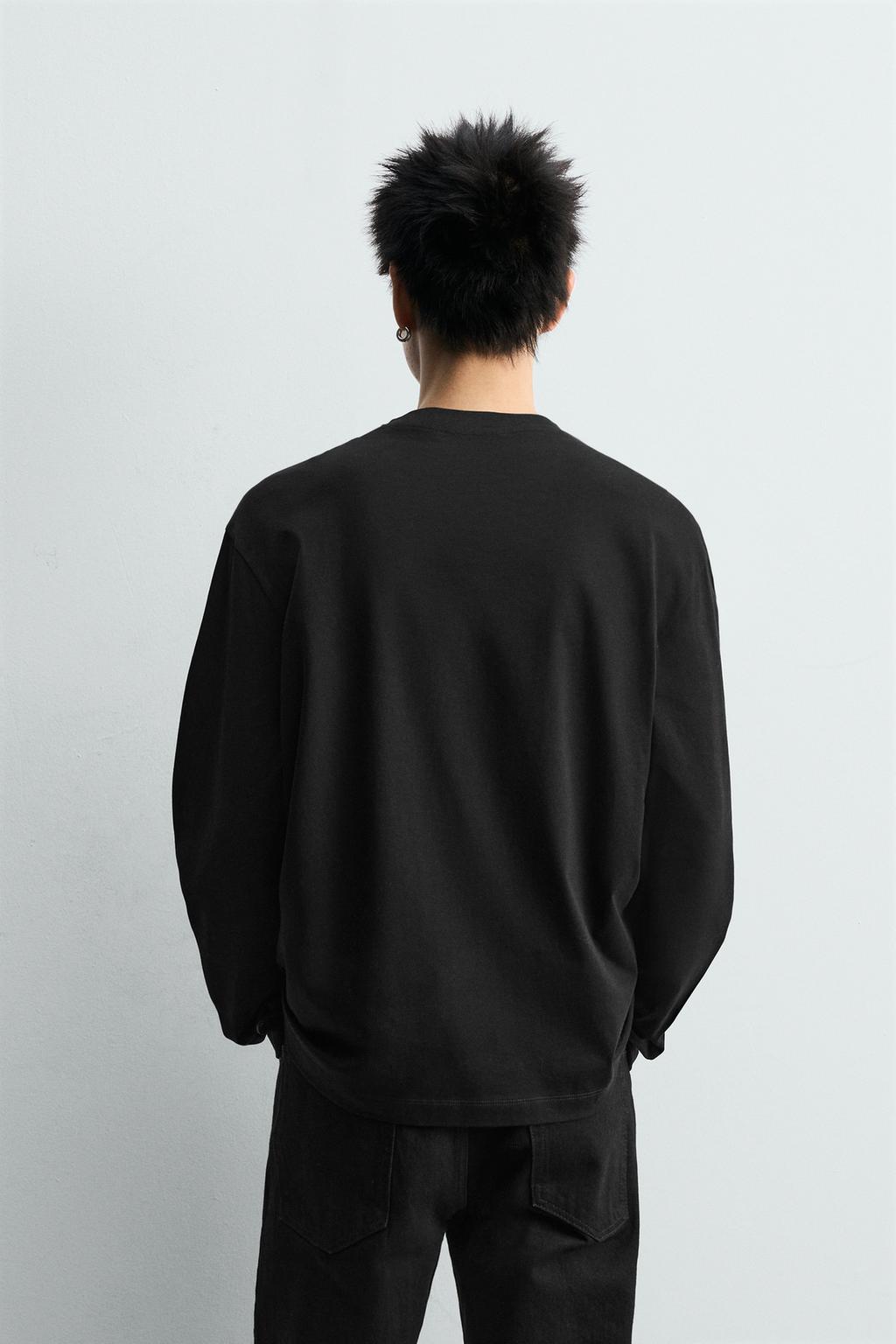 МЕРСЕРИЗОВАННАЯ ФУТБОЛКА С ДЛИННЫМИ РУКАВАМИ — LIMITED EDITION