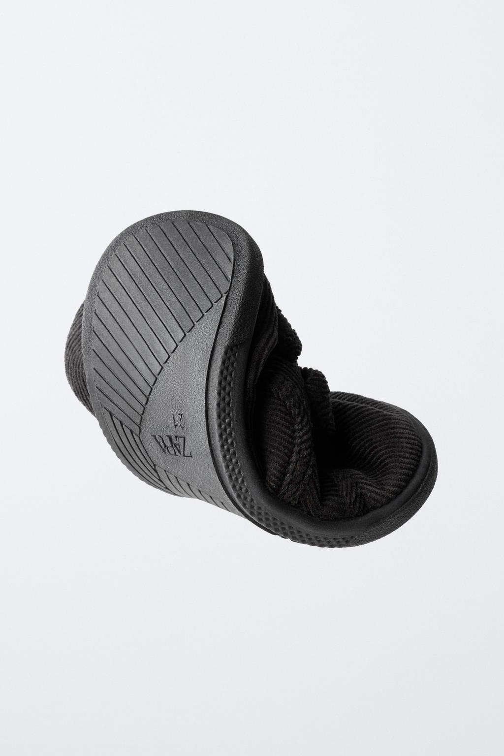 Ботинки без пятки из вельвета