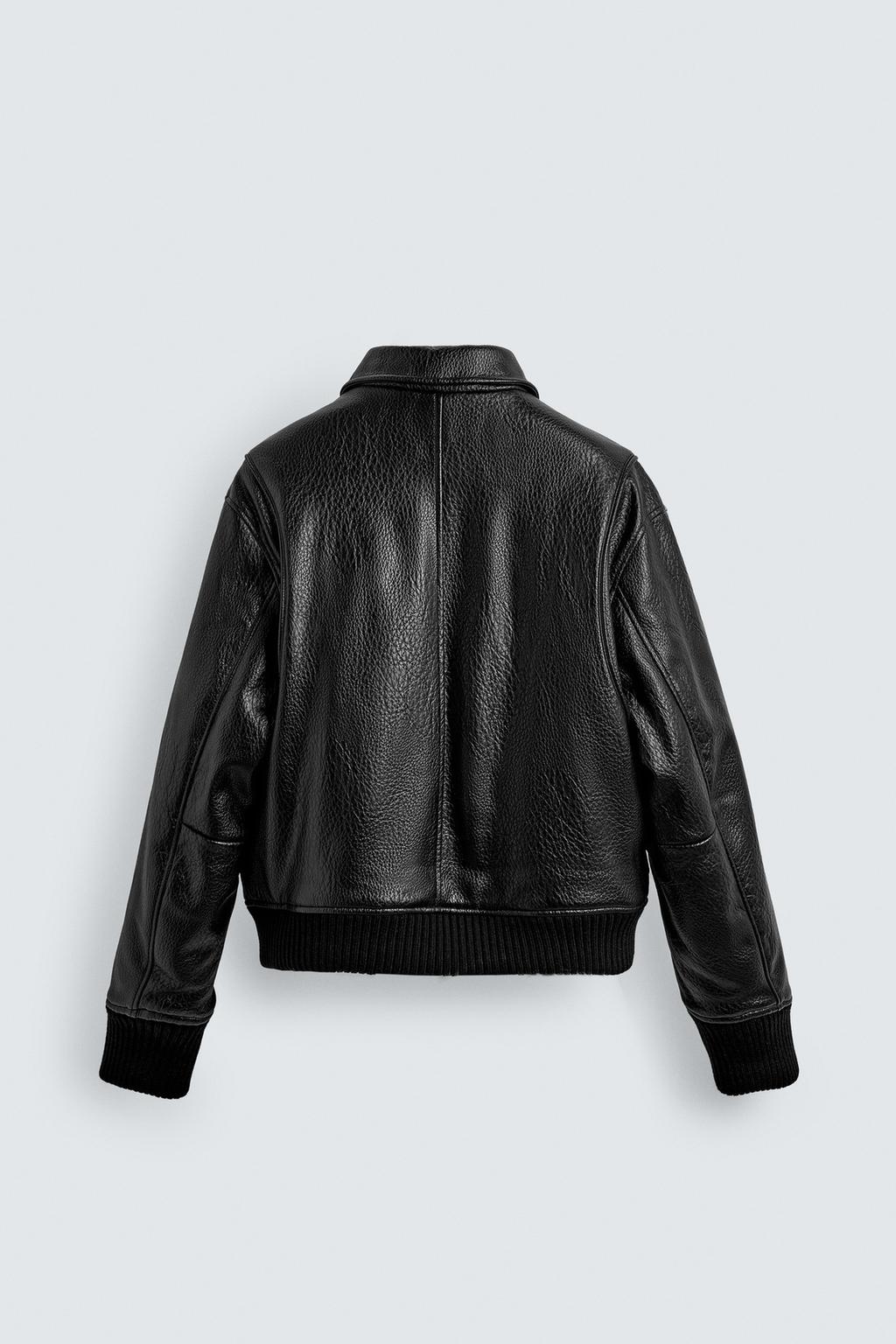 СТЕГАНАЯ КУРТКА ИЗ ИСКУССТВЕННОЙ КОЖИ