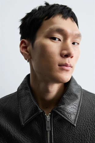 Стеганая куртка из искусственной кожи- Заказать в России