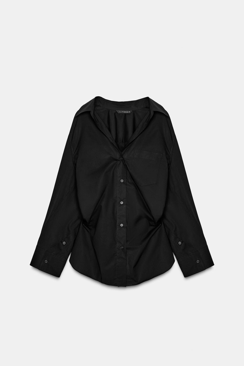 РУБАШКА ОВЕРСАЙЗ ИЗ ПОПЛИНА