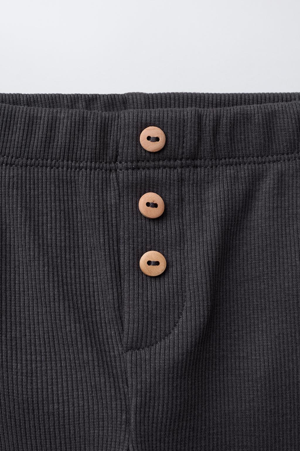 ЛЕГИНСЫ В РУБЧИК С ПУГОВИЦАМИ