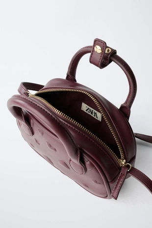 Мини-сумка-боулинг с сердечками- Заказать в России