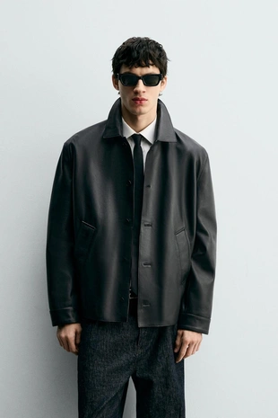 Кожаная куртка- Заказать в России