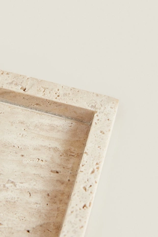 Прямоугольная мыльница из бежевого мрамора- Заказать в России