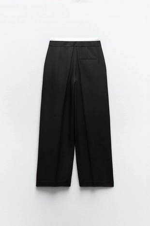 Брюки-боксеры с контрастной деталью