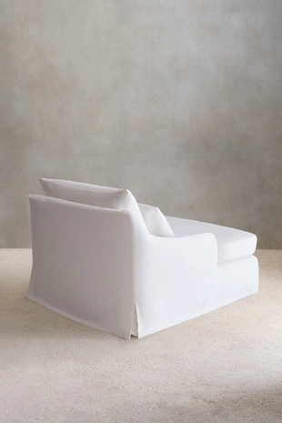 Льняной чехол для дивана LOVESEAT 01- Заказать в России