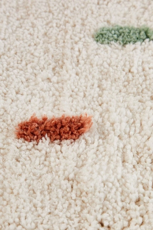 Детский многоцветный коврик из хлопка в горошек- Заказать в России