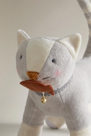 Детская мягкая игрушка кот с колесами- Заказать в России