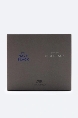 Набор парфюма ZARA MAN NAVY BLACK + ZARA MAN 800 BLACK EDT, 2 X 90 мл- Заказать в России