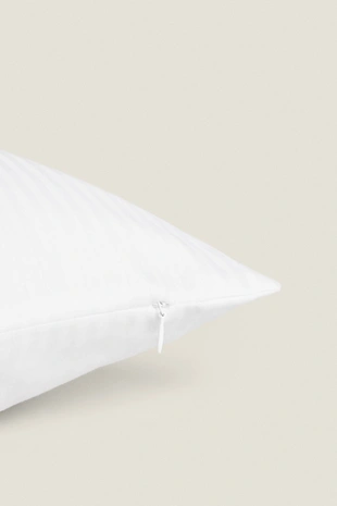 Полосатый хлопковый защитник для подушки- Заказать в России