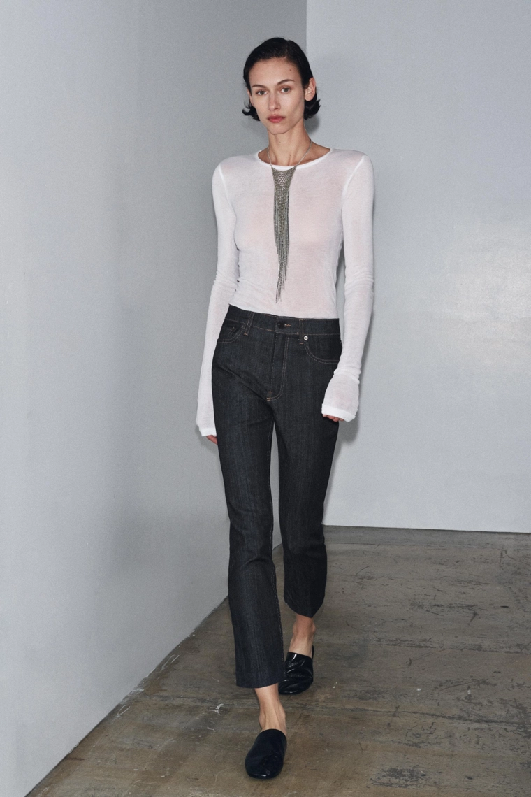 Джинсы средней посадки буткат zw коллекции