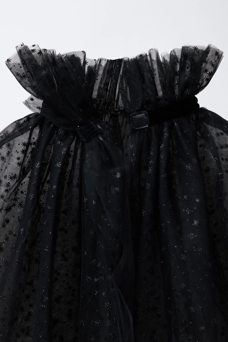 Мерцающий костюм ведьмы с плащом