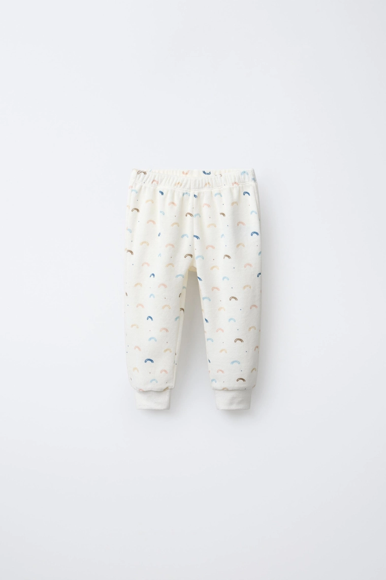 Пижама из велюра радужная 2-6 лет