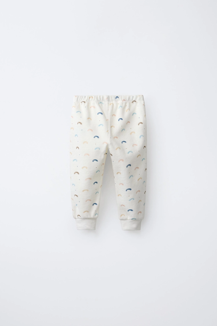 Пижама из велюра радужная 2-6 лет