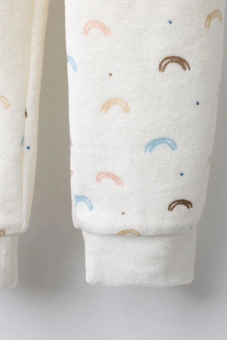 Пижама из велюра радужная 2-6 лет