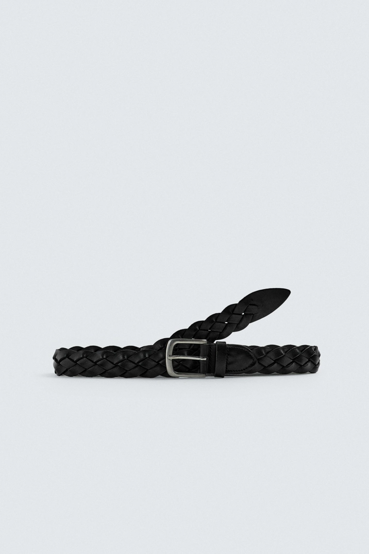 Кожаный плетеный пояс limited edition