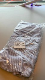 Zara ПОЛОСАТЫЕ ШОРТЫ-КЮЛОТЫ Sky blue | 9407/821/403