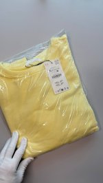Zara ТОЛСТОВКА В СТИЛЕ РУСТИК С ДЕТАЛЯМИ В РУБЧИК Lemon yellow | 4174/672/320