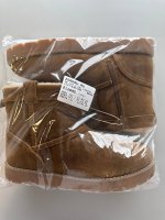 Zara КОЖАНЫЕ БОТИНКИ С ИСКУССТВЕННОЙ ОВЧИНОЙ Brown | 2127/630/700