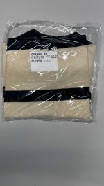 Zara ТРИКОТАЖНОЕ ПОЛО В ПОЛОСКУ С СЕРДЦЕМ Ecru / Black | 5536/531/070