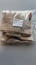 Zara ТРИКОТАЖНЫЙ ДЖЕМПЕР С ВЫШИВКОЙ И ШЕРСТЬЮ Ecru | 1473/526/712