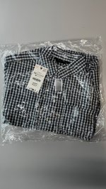 Zara РУБАШКА ОКСВОРД В КЛЕТКУ Blue/White | 0975/103/044