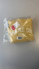 Zara ХУДИ С КАПЮШОНОМ И НАДПИСЬЮ Yellow | 0935/773/300