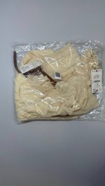 Zara ПЛАТЬЕ ИЗ ТКАНИ БАМБУЛА С ПОЯСОМ Butter | 8641/322/725