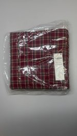 Zara Рождественское покрывало из красной клетки фланеля Red | 6136/088/600