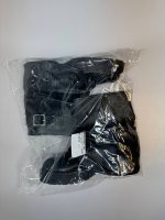 Bershka Ботинки на плоской подошве с пряжкой для брюк BLACK | 1214/664/040