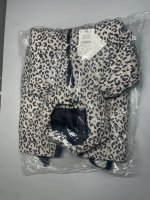 Zara Комбинезон с животным принтом, водонепроницаемый и ветрозащитный Light grey | 5644/646/811