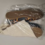 Zara Кроссовки из кожи с животным принт и овечьей шерстью Leopard | 5029/610/195