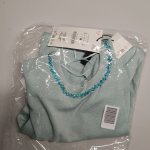 Zara ВЯЗАНЫЙ ДЖЕМПЕР СО СТРАЗАМИ Aquamarine | 8851/115/426