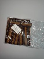 Zara Брюки в полоску с поясом  Brown | 5617/040/700