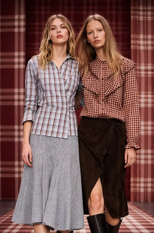Модная одежда в клетку Виши