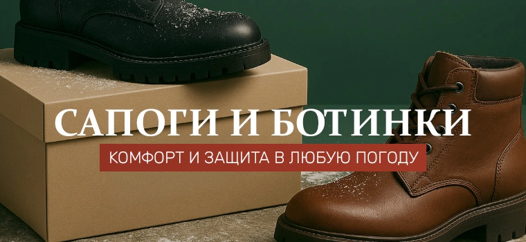 Мужские сапоги и ботинки Зара