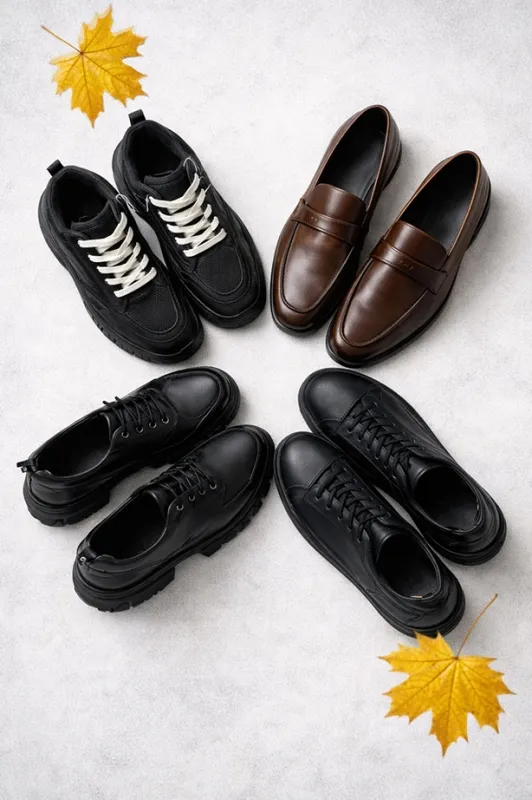 Коллекция мужской осенней обуви Zara для мужчин