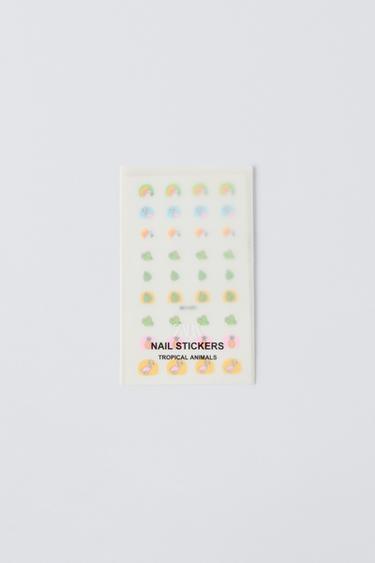 Zara ZARA наклейки для ногтей тропические животные