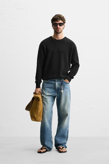 Zara Свитер из ткани с крупным вязанием PURL