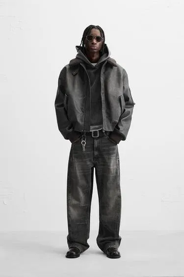 Джинсы BAGGY FIT с декоративной строчкой
