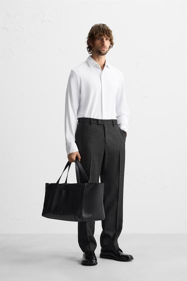 Zara Рубашка из эластичной рельефной ткани купить с доставкой.