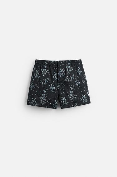 Zara Плавные боксеры в цветочном принте LIMITED EDITION купить с доставкой.