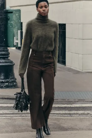 Джинсы WIDE LEG с высокой посадкой — ZW COLLECTION
