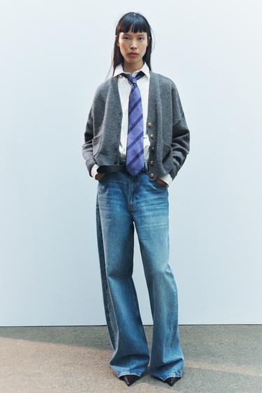 Zara Куртка из 100% шерсти с золотистыми пуговицами