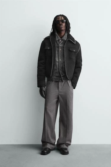 Двухсторонний жакет из искусственной замши- Заказать в России