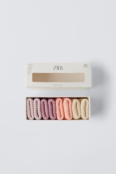 Zara Набор из 4 цветных носков